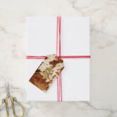 クリームブラウンコウィド金ゴールド ギフトタグ (より糸付き)