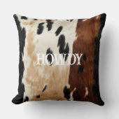 クリームブラウンコーウィドハウディ クッション (正面)