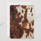 クリームブラウンコ結婚ウィド 招待状 (裏面)