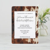 クリームブラウンコ結婚ウィド 招待状 (スタンド正面)