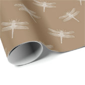 クリームブラウントンボ ラッピングペーパー (ロールコーナー)