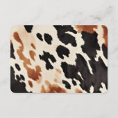 クリームブラウンブラックウェスタンウェディングRSVP エンクロージャーカード (裏面)