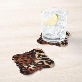 クリームブラウンブラックコウィド ペーパーコースター (インサイチュ)