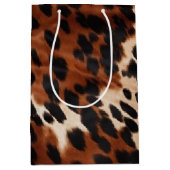 クリームブラウンブラックコウィド ミディアムペーパーバッグ (正面)