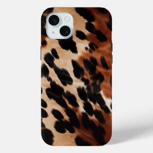 クリームブラウンブラックコウィド iPhone 15 MINIケース