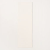 クリームブラウンヨガポーズと名前をカスタムする ヨガマット (裏面)