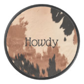 クリームブラウン牛革 アイスホッケーパック (正面)