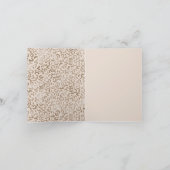 クリームブラウンLeopard Print Thank You カード (内部)