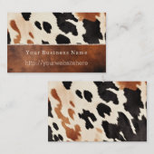 クリームブラックサウスウエストコウィド 名刺 (正面/裏面)