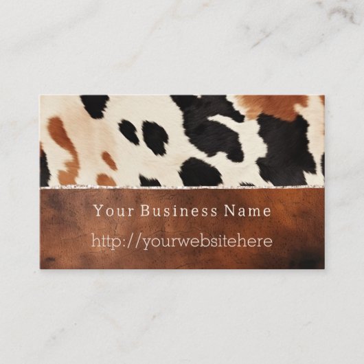 クリームブラックサウスウエストコウィド 名刺 (正面)