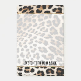 クリームブラックレオパード印刷 ポストイット