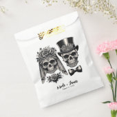 クリームブラック&金ゴールドヴィンテージ結婚スケルトン フェイバーバッグ (封をした状態)