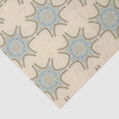 クリームブルーフローラ 薄葉紙 (詳細)