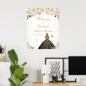 クリームブロンドヘアガールSweet sixteenへようこそ ポスター (ホームオフィス)