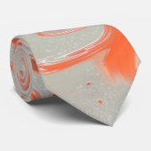 クリームプリン抽象芸術タイ ネクタイ (ロール)