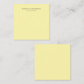 クリームプレーンエレガントミニマシンプルリスト ノートカード (正面/裏面)