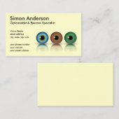 クリームプロフェッショナル眼球検眼 名刺 (正面/裏面)