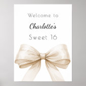 クリームベージュスウィート16へようこそ ポスター (正面)