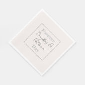 クリームベージュストーン スタンダードランチョンナプキン (角)