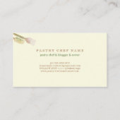 クリームベージュバニラペーストリーフローラツ素朴ール 名刺 (裏面)