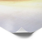 クリームホワイトカラリリージクローズアップ抽象芸術アート ポスター (コーナー)