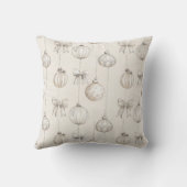 クリームホワイトスタークリスマス クッション (裏面)