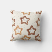 クリームホワイトスタークリスマス クッション (正面)