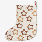 クリームホワイトスタークリスマス ラージクリスマスストッキング (裏面)