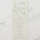 クリームホワイトフローライースターリースフラット4コース メニュー (正面)