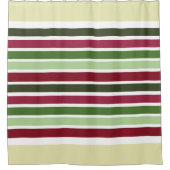 クリームホワイトブルゴーニュ シャワーカーテン (正面)