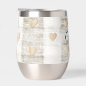 クリームホワイトベージュボホハート (右面)