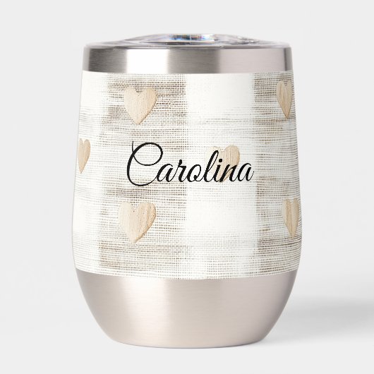 クリームホワイトベージュボホハート (正面)