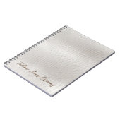 クリームホワイトレフェイクザー ノートブック (左側)