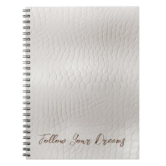 クリームホワイトレフェイクザー ノートブック (正面)