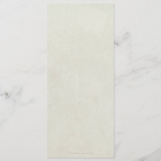 クリームホワイト春花模様フラット4コースイースター メニュー (裏面)