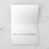 クリームホースかわいらし&フラワーズハッピーバースデー カード (内部)