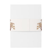 クリームボホブラックアンドホワイト結婚ズ 招待状ベリーバンド (裏面例)