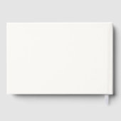 クリームボホモダンのホイル結婚グエストブック ゲストブック (裏面)