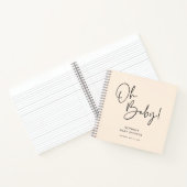 クリームボホモダンベビー男女兼用シャワーゲスト ノートブック (内部)