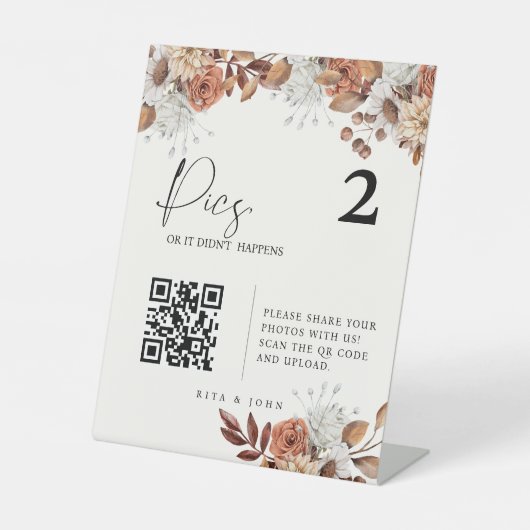 クリームボホ写真またはシーティングチャートが発生しなかった 台座サイン (正面)