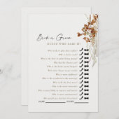 クリームボホ誰がシャワーのゲームを言ったか推測 招待状 (正面/裏面)