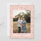 クリームポインセティアクリスマスデザイン シーズンカード (正面)