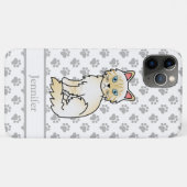クリームポイントタビー バーマン/ラグドール かわいい猫と名前 Case-Mate iPhoneケース (裏面(横))