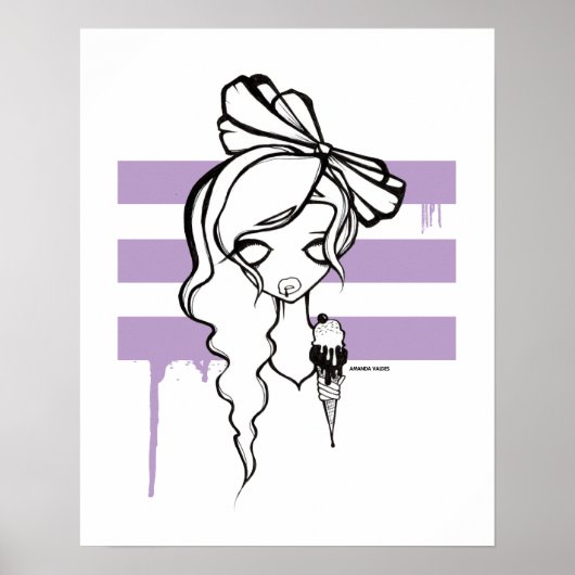 クリームポスター， 16x20 ポスター (正面)