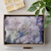 クリームマーブルストーン及びブルーグリッター 薄葉紙 (ギフト)