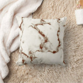 クリームマーブルブラウングレーディカスタマイズー クッション (ブランケット)