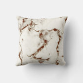 クリームマーブルブラウングレーディカスタマイズー クッション (裏面)