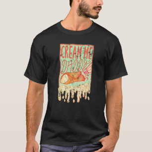 クリームメダディアイスクリームスコーンクリーミー Tシャツ