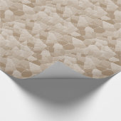 クリームモザイク抽象芸術誕生日 ラッピングペーパー (角)