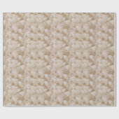 クリームモザイク抽象芸術誕生日 ラッピングペーパー (フラット)